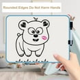 thumbnail image 4 of Double-Sided Reusable Mini Whiteboard 9x12" with Marker, Portable Dry Erase Board for Home Messages , Office To-Do Lists, School Notes, Live Commentary,Black, 4 of 6
