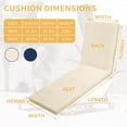 thumbnail image 4 of Cojines para Tumbona de Exterior Iheqard para Patio (Beige), 4 of 7