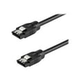 thumbnail image 2 of StarTech.com 0.6 m Round SATA Cable - Latching Connectors - 6Gbs SATA Cable - SATA cable - Serial ATA 150/300/600 - SATA (R) latched to SATA (R) latched - 2 ft - round - black, 2 of 3