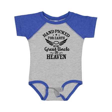 

Inktastic Handpicked for Earth by My Great Uncle in Heaven Gift Baby Boy or Baby Girl Bodysuit