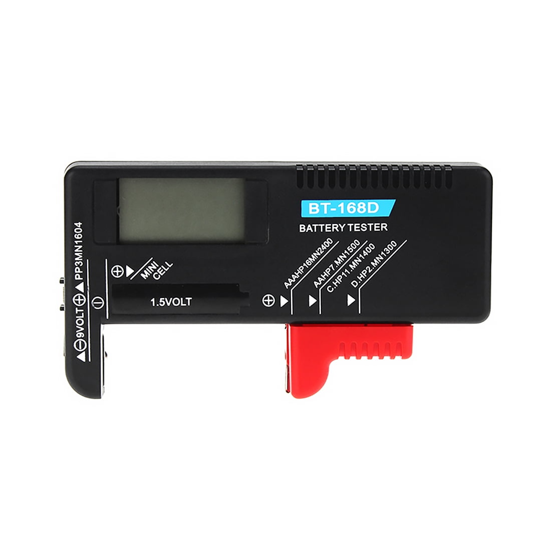 AAA Digital Universal Battery Tester BT-168D 1.5V 9V Button Cell Rechargeable 