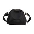 thumbnail image 2 of Bolso bandolera pequeño multifuncional para hombre y mujer, para acampar, con correa ajustable para el hombro Negro, 2 of 9