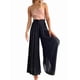 thumbnail image 2 of Pantalones Casuales de Cintura Alta para Mujer, de Color Liso, Largos y Anchos, con Bolsillos, para y Otoño. Negro XXL, 2 of 9