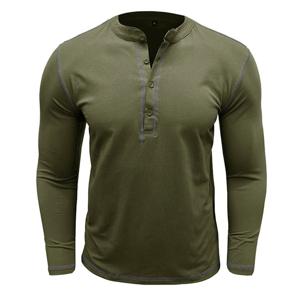 Blusas y camisas de manga larga con cuello redondo para hombre, blusa informal de moda con bloques de color, manga larga, cuello redondo, blusa de poliéster, algodón y poliéster.