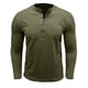 thumbnail image 1 of Blusas y camisas de manga larga con cuello redondo para hombre, blusa informal de moda con bloques de color, manga larga, cuello redondo, blusa de poliéster, algodón y poliéster., 1 of 4