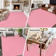 thumbnail image 6 of Pink Area Rugs 5x7 for Living Room, Farmhouse Solid Pink Color Modern Art Non Slip Washable Rug Runner, Low Pile Indoor Floor Carpet Mat Bathroom Rugs for Bedroom, Kids Room, 6 of 9