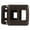 Brown, variant on JR Products 12305 Single Switch Base and Face Plate - Black