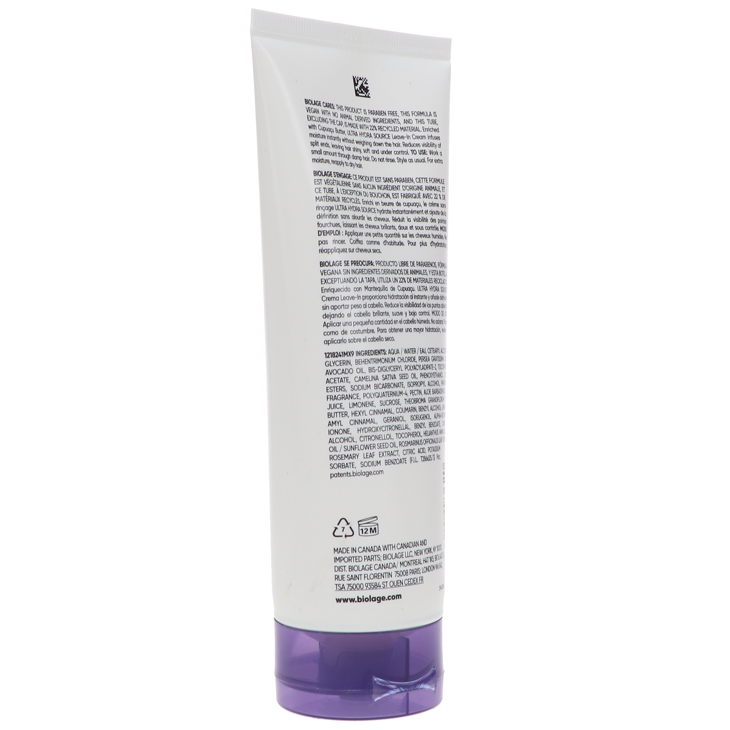 Matrix Biolage Ultra Hydra Source Daily Leave-In Cream 6.7 oz