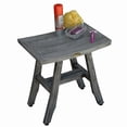 thumbnail image 4 of HomeRoots 376758 12 x 17.5 x 17.5 in. Compact Contemporary Teak Shower Stool, Gray - Coquina, 4 of 8