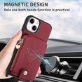 thumbnail image 3 of For Iphone 15 Mobile Phone Cases - Pu Leather Cover For Iphone 15 6.1 Inch, 3 of 4
