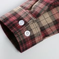 thumbnail image 6 of TMOYZQ Men's Plus Size Long Sleeve Flannel Shirt Casual Button Down Flannel Plaid Shirts Lightweight Comfort Stretch Work Shirts Jacket with Pocket(Available in Big & Tall), 6 of 6