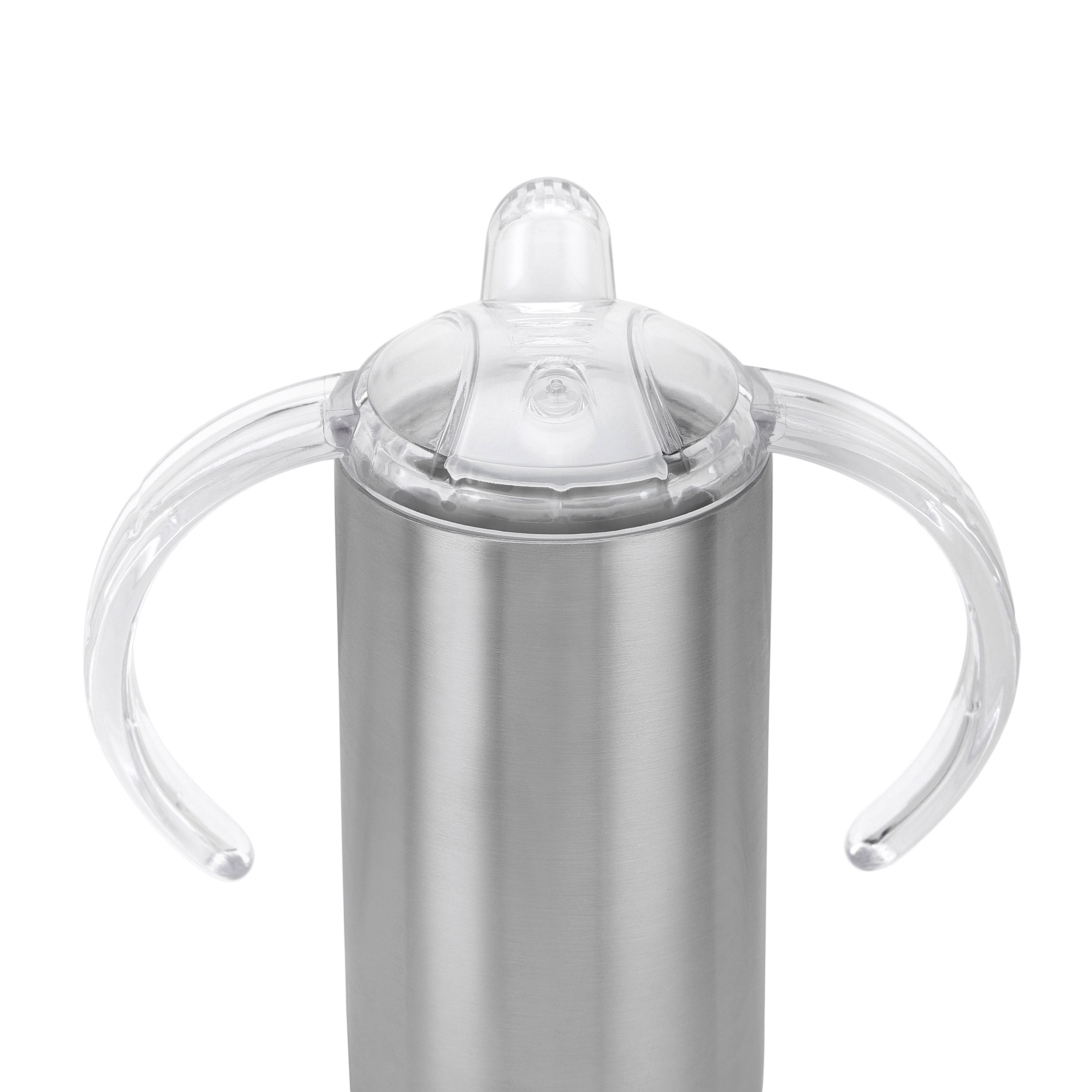 Makerflo 12 oz Stainless Steel Straight Sippy Cup (Pack of 25), Ideal for DIY Crafts- Epoxy