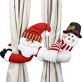 thumbnail image 3 of Sujetadores de cortinas navideñas con diseño creativo, adornos de muñecos animados para hoteles y restaurantes, modelo A., 3 of 6