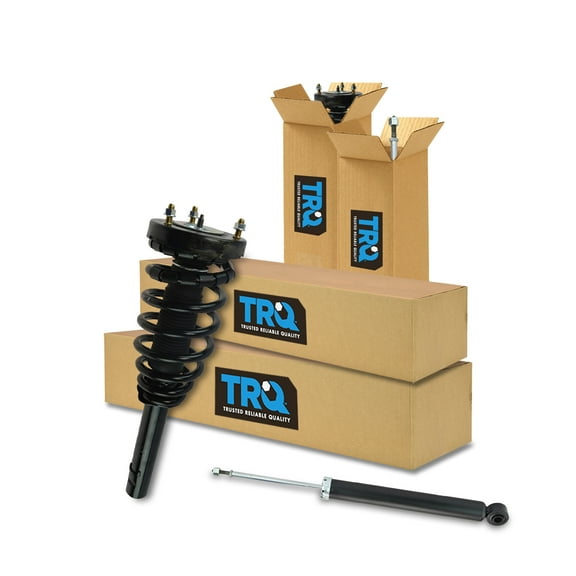 TRQ Front and Rear Complete Strut Assembly & Shock Absorber Kit Complete Strut & Coil Spring Assembly Fits Select 2006-2011 Hyundai Azera 2006-2010 Sonata
