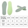 thumbnail image 3 of Ofertas Únicas 1 Par de Plantillas para Aumentar Altura 1.38" Se Ajustan a Talla de Zapato 43/45 Verde Gris, 3 of 6