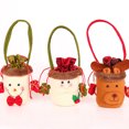 thumbnail image 4 of Decodeary Xmas Tree Pendent Gift Holder Candy Bag Exquisite Holiday Supplies Snowman Shape, 4 of 6