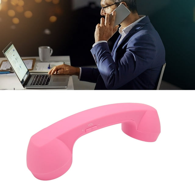 Retro Telephone Handset, with HD Speaker, Volume Control, USB Charging, for Cell Phone, Computer