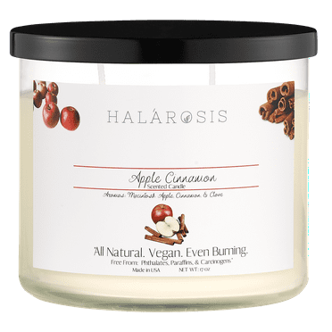 Halarosis, 17 oz, Soy Candle, Apple Cinnamon, Container Candle