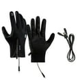 thumbnail image 2 of Heated Gloves with Constant Temperature,3 Heat Settings USB Rechargeable Winter Gloves for Men Women, Touchscreen Waterproof Windproof Thermal Gloves for Skiing Motorcycle, Size L Black, 2 of 8