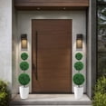 thumbnail image 4 of ROMSWI 4FT Artificial Triple Ball Boxwood Topiary Tree 2 Pack UV Resistant Faux Topiary Plant for All-Season Home Office Porch Entryway Decor, 4 of 9