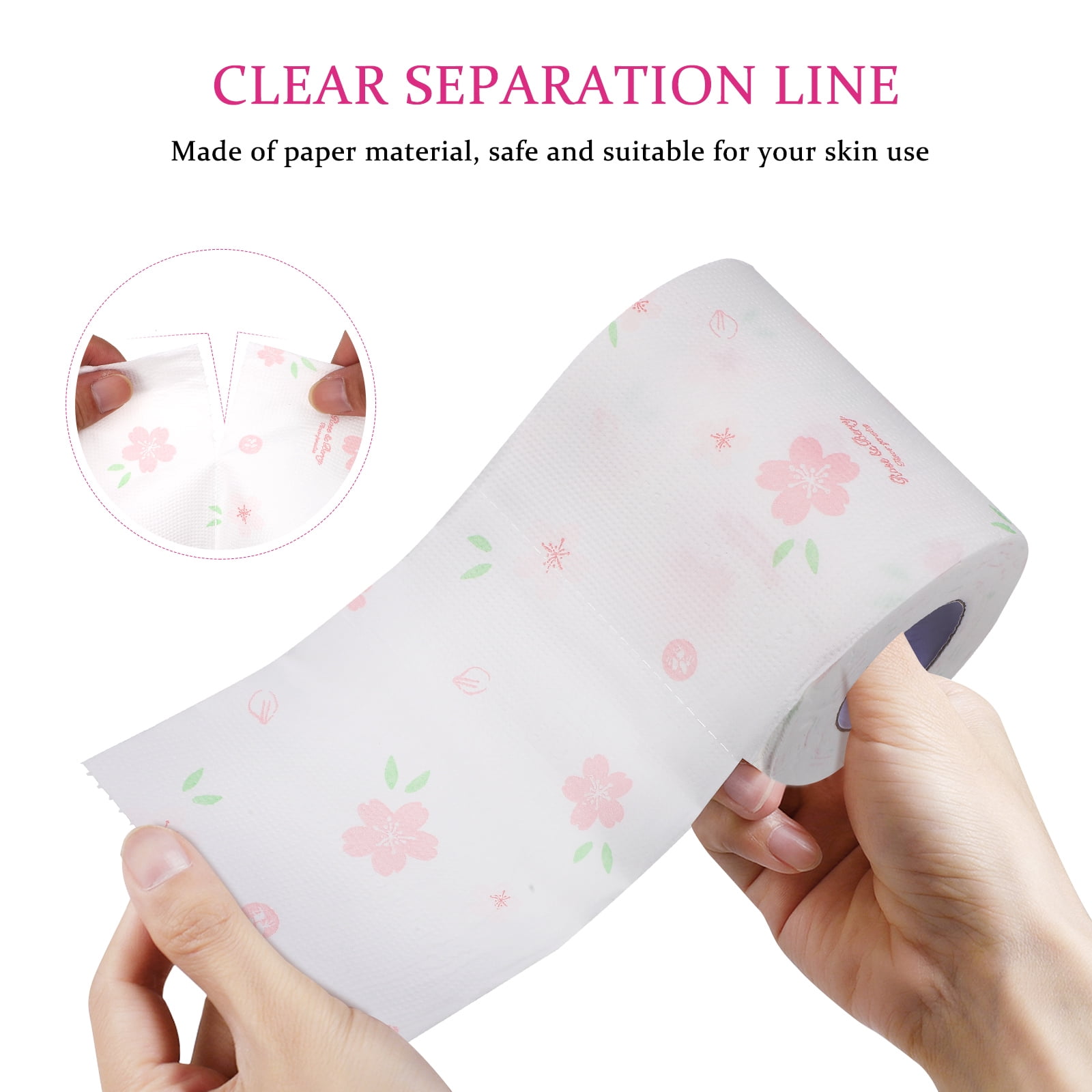 ETEREAUTY Decorative Flower Pattern Toilet Paper for Comfortable Bath Tissue