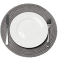 thumbnail image 2 of Juego de 8 manteles redondos trenzados SHACOS para mesa de comedor, 2 of 9