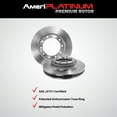 thumbnail image 6 of Front Performance Coated Disc Brake Rotors Pads for Hyundai Santa Fe 2007-2009, 6 of 16