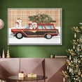 thumbnail image 6 of Santa on Wheels I - Framed Gallery Wrapped Holiday Canvas - 25 x 37 - White Frame, 6 of 8