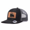 thumbnail image 4 of Vergiac Bear Graphic Leather Patch Trucker Hat, Men Adjustable Breathable Mesh Baseball Cap for Outdoor Travel Daily Casual Outfits, 4 of 6