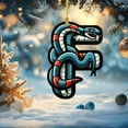 thumbnail image 1 of Adornos navideños, adornos navideños, regalos navideños, árbol de Navidad acrílico 2D, colgante de 26 letras, regalo decorativo, colgantes para fiestas navideñas familiares., 1 of 5