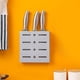 thumbnail image 1 of Porta Cuchillos de Pared, Organizador de Utensilios de Cocina con Ranuras, Estante para Cubiertos con Plástico ABS, 20 x 19.2 x 2 cm para Cocina, Blanco, Azul Cielo, Azul, 1 of 6