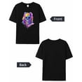 thumbnail image 6 of Men's T-Shirt,Colorful Skull Short Sleeve Crewneck Casual Tee Shirts,Black-XS, 6 of 8
