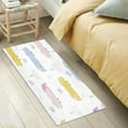 thumbnail image 5 of Coolnut Colorful Crocodiles Soft Runner Rug, Washable Non-Slip Room Rug, Hallway Rug Runner for Entryway,Hallway,Bathroom,and Kitchen,39x20In, 5 of 7