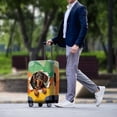 thumbnail image 3 of HELLHERO Dog Pattern Design Anti Dust Baggage Protector for Friends, All Size Durable Anti Aging Suitcase Guard, 3 of 8