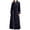 Black, variant on VANLOFE Unisex Warm Pajamas Household Clothes Solid Bathrobe Lengthened Night-robe Man's Nightgown Casual Robes Black Robes Sleepwear for Woman 3XL