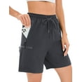 thumbnail image 2 of Women's Stretch Hiking Cargo Shorts Summer Water-Resistant Outdoor Sports Shorts with Pockets for Golf, Biking, 2 of 6