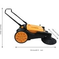thumbnail image 5 of 41" Hand Push Floor Sweeper Walk-Behind Outdoor W/ 55L Dust Container Capacity, 5 of 9