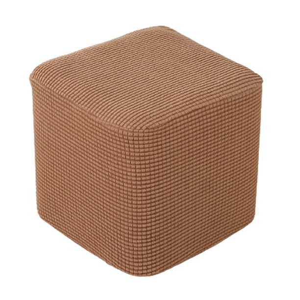 Funda otomana de 1 pieza 10 "-13" Funda Elástica Reposapiés Reposapiés Cubierta Suave para Sala de Estar , café Fanmusic Funda otomana de 1 pieza