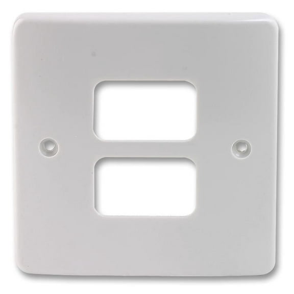 MK - Grid Plus 1 Gang 2 Module Front Plate