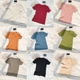 thumbnail image 6 of Women's Spring/Summer O Neck Solid Short Sleeve Tee T-Shirt Knitted Sexy Slim Pullover T-Shirt, 6 of 6