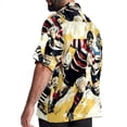 thumbnail image 3 of Football Men's Short Sleeve Beach Shirts, Casual Printed Button Down, Summer Unisex Spread Collar Tops, 3 of 6