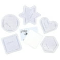thumbnail image 3 of (2 pack) Perler Pegboards: Square, Clear, 5.7 inches, 5pc, 3 of 3