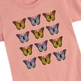 thumbnail image 3 of Instant Message - Stacked Butterflies - Girls Toddler And Youth Short Sleeve Graphic T-Shirt, 3 of 6