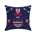 thumbnail image 1 of Funda de almohada decorativa navideña de Europa y Estados Unidos con estatua del Día de la Independencia, funda de cojín de lino para oficina., 1 of 6