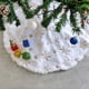 thumbnail image 3 of Falda de árbol de Navidad de felpa blanca, alfombra de pie de copo de nieve, piel sintética, cubierta de Base de árbol de Navidad, decoración del hogar, 78/90Cm, 3 of 4