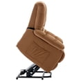 thumbnail image 3 of Resenkos Massage Recliner Chair, Electric Power Lift Recliner Chairs with Heat, Vibration, Side Pocket for Living Room, Bedroom, Light Brown, 3 of 10