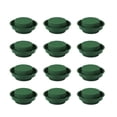 thumbnail image 1 of Kit de 12 arreglos florales redondos de alta absorción de agua en un solo recipiente para centro de mesa, boda, pasillo, flores, fiesta (verde), 1 of 5