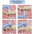 thumbnail image 2 of 6 PCS Interspace Toothbrush for Teeth Detail Cleaning and Braces Clean Soft and Compact Trim Tooth Toothbrush Rose Red, Blue, White, 2 of 5