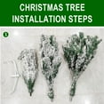 thumbnail image 4 of Arghm Snow Flocked Christmas Tree – Premium Hinged Artificial Pine with Metal Stand, 200 Branch Tips, Easy Assembly and Realistic Snow Effect, 4 of 7