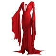 thumbnail image 4 of FYEGRE Gothic Bride For Women Elegant Witch Dress Halloween Party Outfit Lace Gown Red XXXXXL, 4 of 4